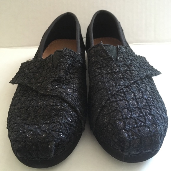 Toms Other - Toms Black Sparkly toddler shoes.